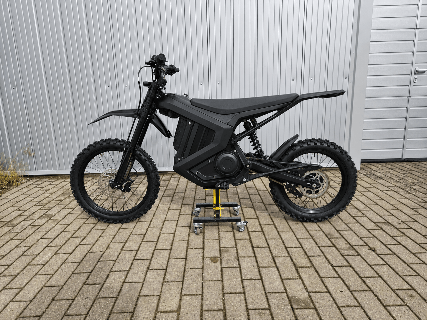 High-performance electric motorcycle during practical product evaluation